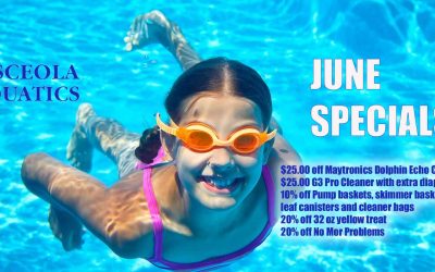 Looking to Save Money? Osceola Aquatics June Specials Are They Way To Go.